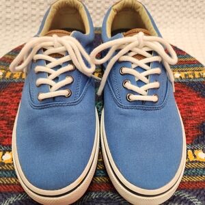 Sperry Men's Blue Canvas Memory Foam Sneakers. Size 7.5M. Very Good Condition.
